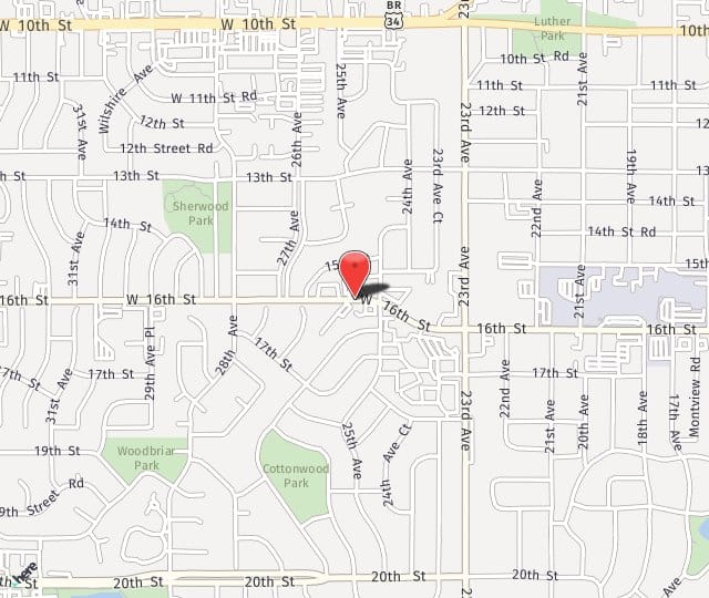 Location Map: 2520 W 16th Street Greeley, CO 80634