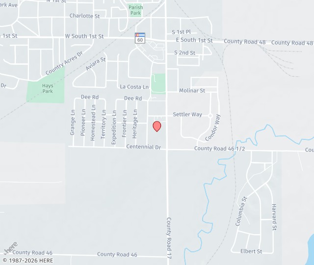 Location Map: 473 Castle Pines Avenue Johnstown, CO 80534