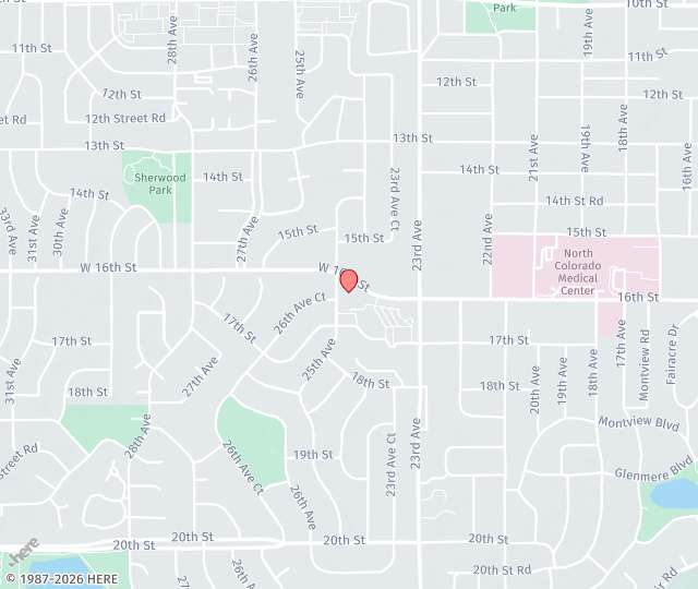 Location Map: 2420 W 16th Street Greeley, CO 80634