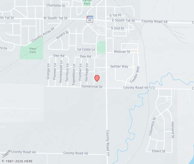 Location Map: 473 Castle Pines Avenue, Ste 1 Johnstown, CO 80534